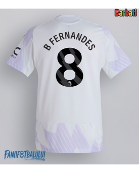 Manchester United Bruno Fernandes #8 Tricou Fotbal Replică 2025-26 Barbati Deplasare